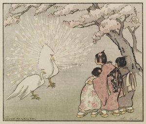 Weißer Pfau, 1914 von Helen Hyde
