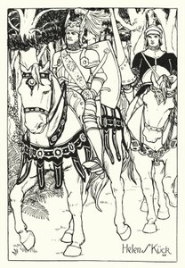 Der prächtige Ritter (Gravur) von Helen S. Kuck