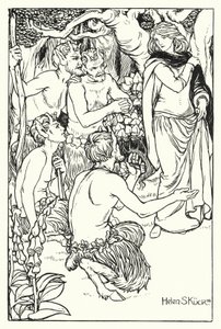 Una wird von den Satyrn gerettet von Helen S. Kuck