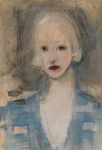 Blonde Frau