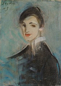 Sänger in Schwarz von Helene Schjerfbeck