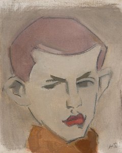 Der Holzfäller, Kopfstudie von Helene Schjerfbeck