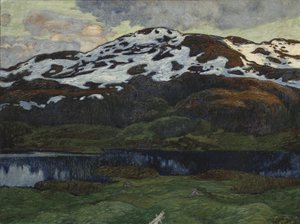 Ein Sommerabend in der Nähe von Kallsjön von Helmer Osslund