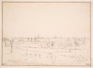 Landschaft mit Blick auf Bordeaux