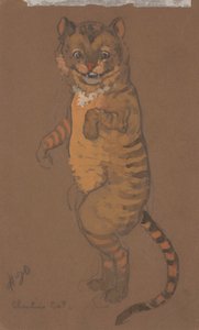 Grinsekatze (Kostümentwurf für Alice im Wunderland, 1915) von Henderson, William Penhallow