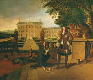 John Rose (ca. 1621-77), der Gärtner des Königs, präsentiert Karl II. (1630-85) eine Ananas, angeblich die erste in England gezüchtete, in Dorney Court in Berkshire