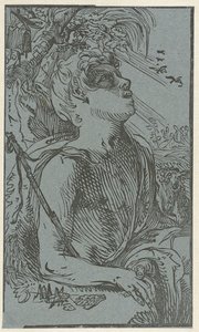 Johannes der Täufer in der Wildnis von Hendrick Goltzius (attributed to)