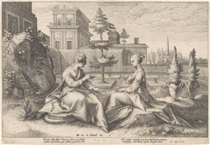 Juno nähert sich Semele in der Gestalt von Beroë (Metamorphosen von Ovid)