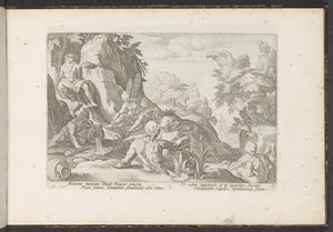 Peneus besucht von anderen Flussgöttern von Hendrick Goltzius (workshop of)