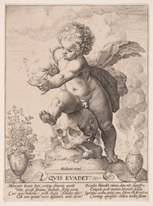 Allegorie der Vergänglichkeit (Quis Evadet?) von Hendrick Goltzius