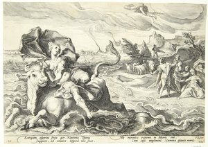 Die Entführung Europas von Hendrick Goltzius