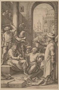 Christus mit der Dornenkrone von Hendrick Goltzius