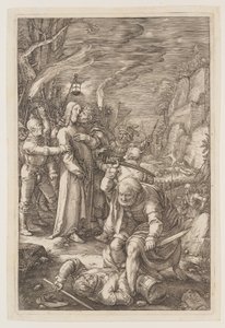 Christus gefangen genommen, aus Die Passion von Hendrick Goltzius