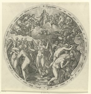 Die Gesegneten werden von den Verfluchten getrennt von Hendrick Goltzius