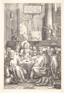 Das letzte Abendmahl von Hendrick Goltzius