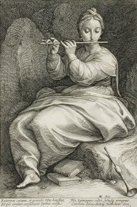 Euterpe von Hendrick Goltzius