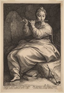 Euterpe von Hendrick Goltzius