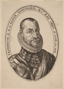 Friedrich II., König von Dänemark und Norwegen von Hendrick Goltzius