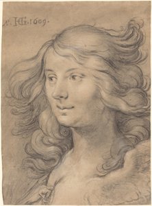 Kopf einer Sirene von Hendrick Goltzius