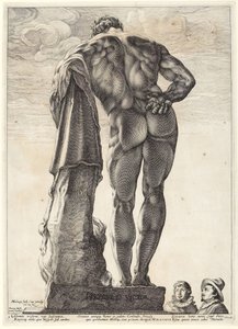 Herkules Farnese, Rückansicht von Hendrick Goltzius