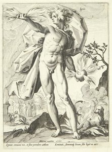 Feuer (Ignis) von Hendrick Goltzius
