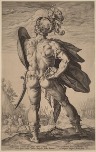 Marcus Valerius Corvus von Hendrick Goltzius