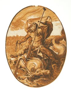 Neptun von Hendrick Goltzius