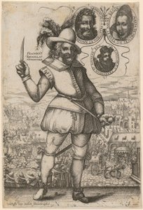 Pluto, Blatt 3 der Folge "Acht antike Gottheiten" von Hendrick Goltzius