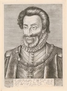 Porträt von Heinrich IV., König von Frankreich von Hendrick Goltzius