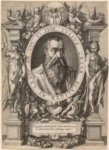 Porträt von Julius Caesar Scaliger von Hendrick Goltzius
