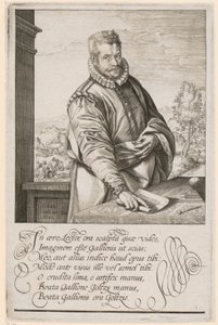 Porträt von Philips Galle von Hendrick Goltzius