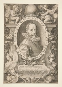 Porträt von Hans Bol von Hendrick Goltzius