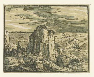 Felsen an einer Küste (Vier kleine Landschaften)