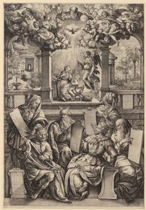 Sechs Propheten der Verkündigung von Hendrick Goltzius
