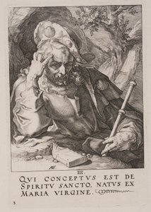 St. Jakobus der Große, aus Christus, die Apostel und St. Paulus mit dem Glaubensbekenntnis von Hendrick Goltzius