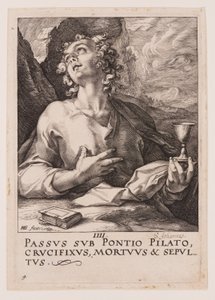 Der Hl. Johannes, aus Christus, die Apostel und der Hl. Paulus mit dem Glaubensbekenntnis