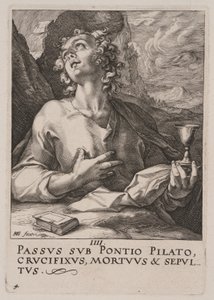 St. Johannes, aus Christus, die Apostel und St. Paulus mit dem Glaubensbekenntnis