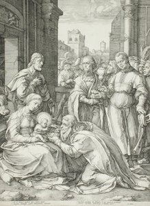 Die Anbetung der Könige von Hendrick Goltzius
