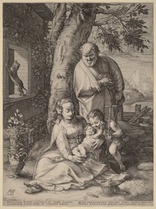 Die Heilige Familie mit dem Jesuskind und Johannes dem Täufer