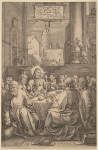 Das letzte Abendmahl von Hendrick Goltzius