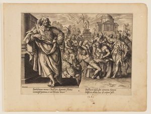 Das Martyrium des Hl. Bartholomäus, aus Das Martyrium Christi und der Apostel