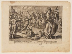 Das Martyrium des Heiligen Jakobus Major, aus Das Martyrium Christi und der Apostel