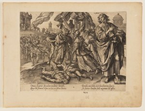 Das Martyrium des Heiligen Johannes, aus Das Martyrium Christi und der Apostel