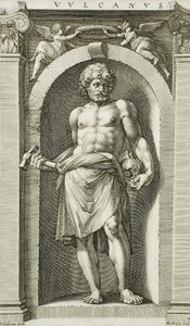 Vulkan von Hendrick Goltzius