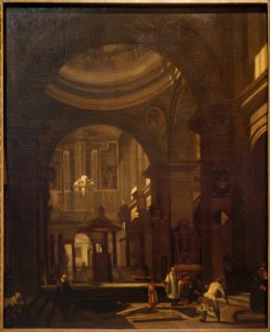 Interieur einer katholischen Kuppelkirche