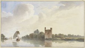 Ruine von Huis te Merwede bei Dordrecht an der Maas
