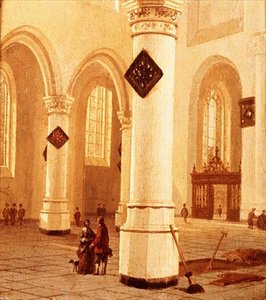 Innenraum einer Kirche von Hendrik Cornelisz. van Vliet