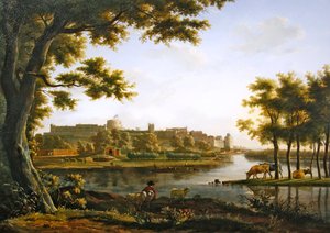 Blick auf Windsor Castle von Eton