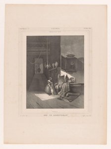 Frau im Interieur