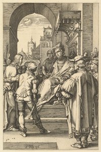 Christus vor Pilatus, aus Die Passion Christi von Hendrik Goltzius